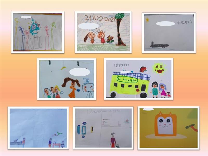 Abschluss eines kreativen Entwicklungsprogramms durch Kunstmalerei (Kunst als Therapie) der Schüler der Grundschule von Pyrgos Tinos